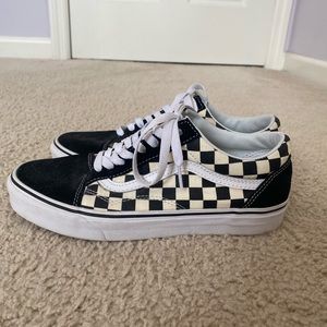 checkered old skool vans
